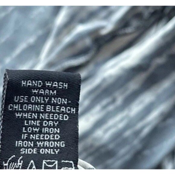 VintageBlack MSK Women’s Sz 2XL Bell Sleeve Top With Sheer Gold Light Chain - Picture 16 of 16